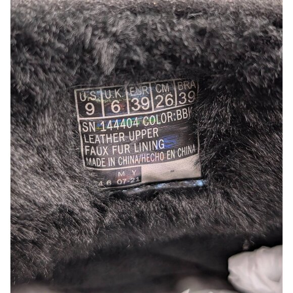 Skechers Go Walk Ankle Bootie Women's Size 9 Black Suede Arch Fit Faux Fur Lined - Picture 6 of 6